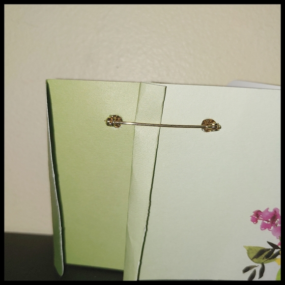 Vintage Rhinestone and Faux Pearl Bar Brooch - Picture 5 of 7